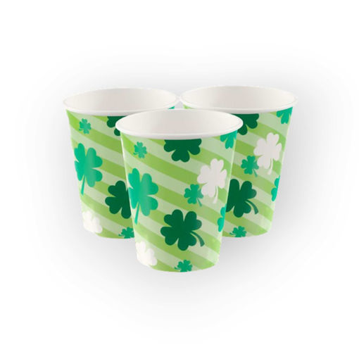 Picture of LUCKY CLOVER PAPER CUPS 266ML - 8 PACK